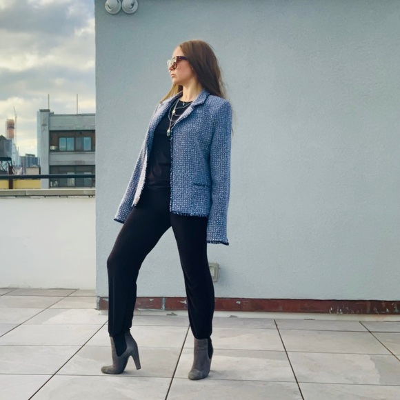 Daisy Fuentes Fringed Denim Cardigan Plus Blazer - Picture 11 of 16